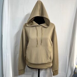DSG So Soft Ottoman Hoodie Womens XS Warm Stone Tan Ribbed Sweatshirt NWT